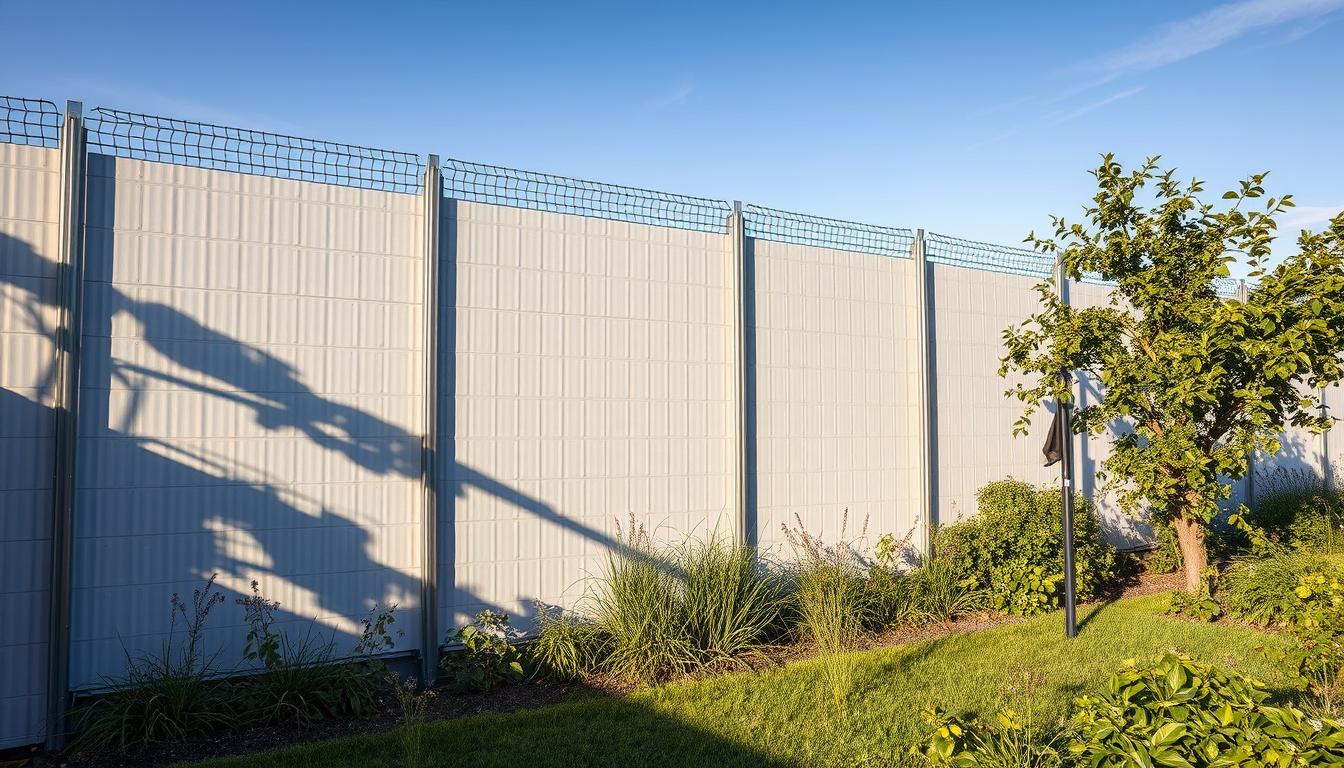 Bauzaun als Sichtschutz und Lärmschutz