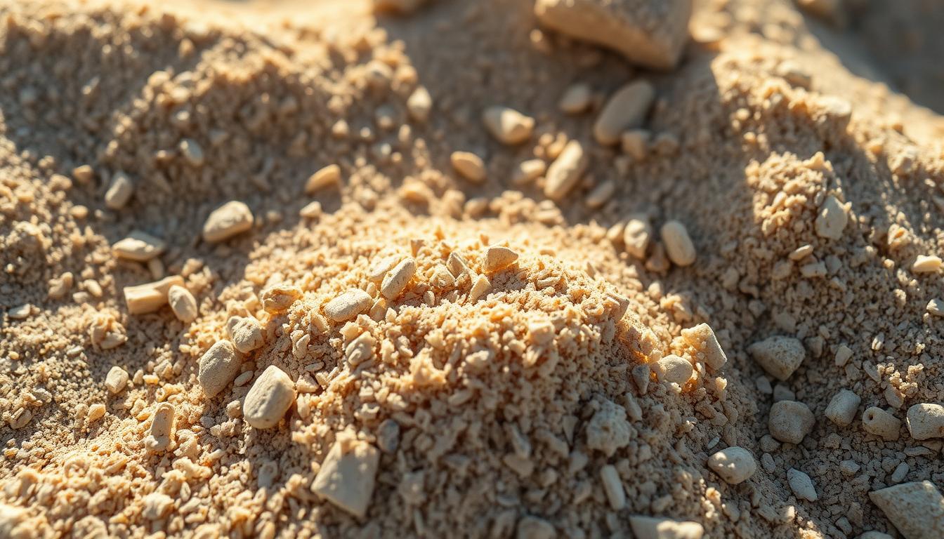 Härte von Rheinsand und Quarzsand