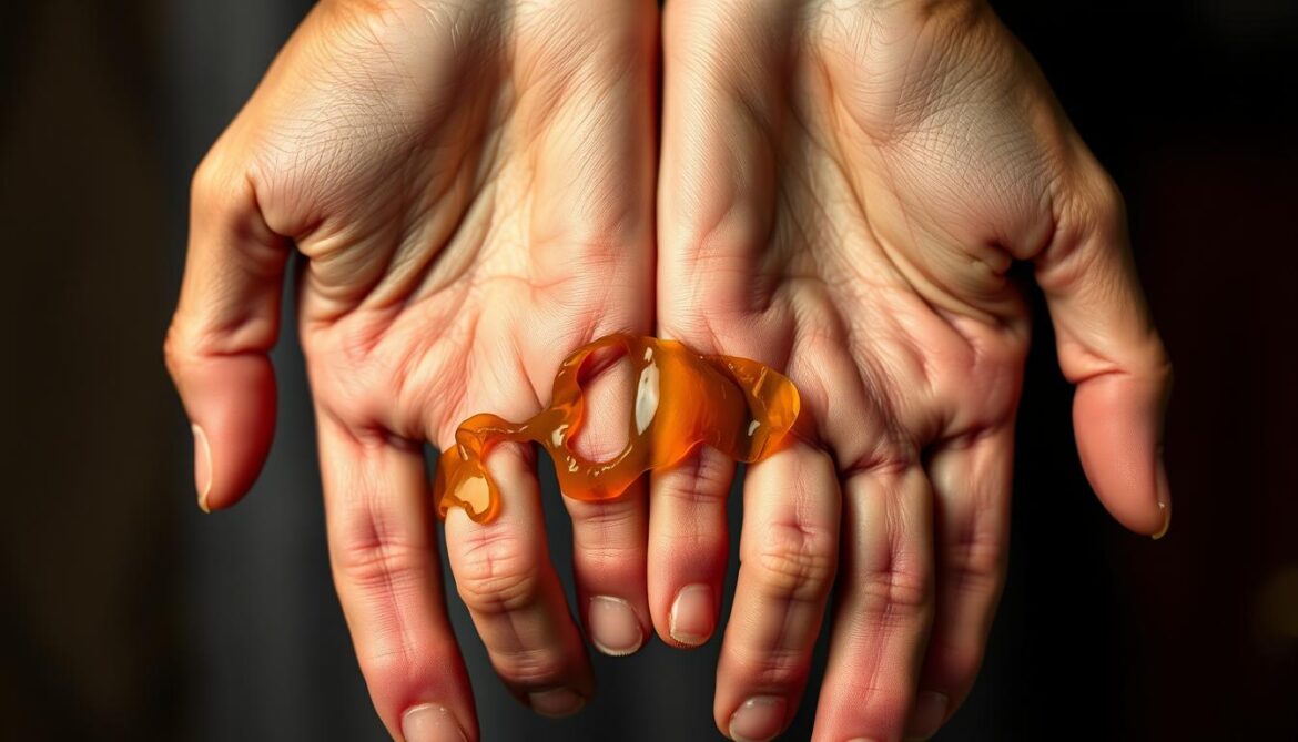 Hartwachsöl von Händen entfernen