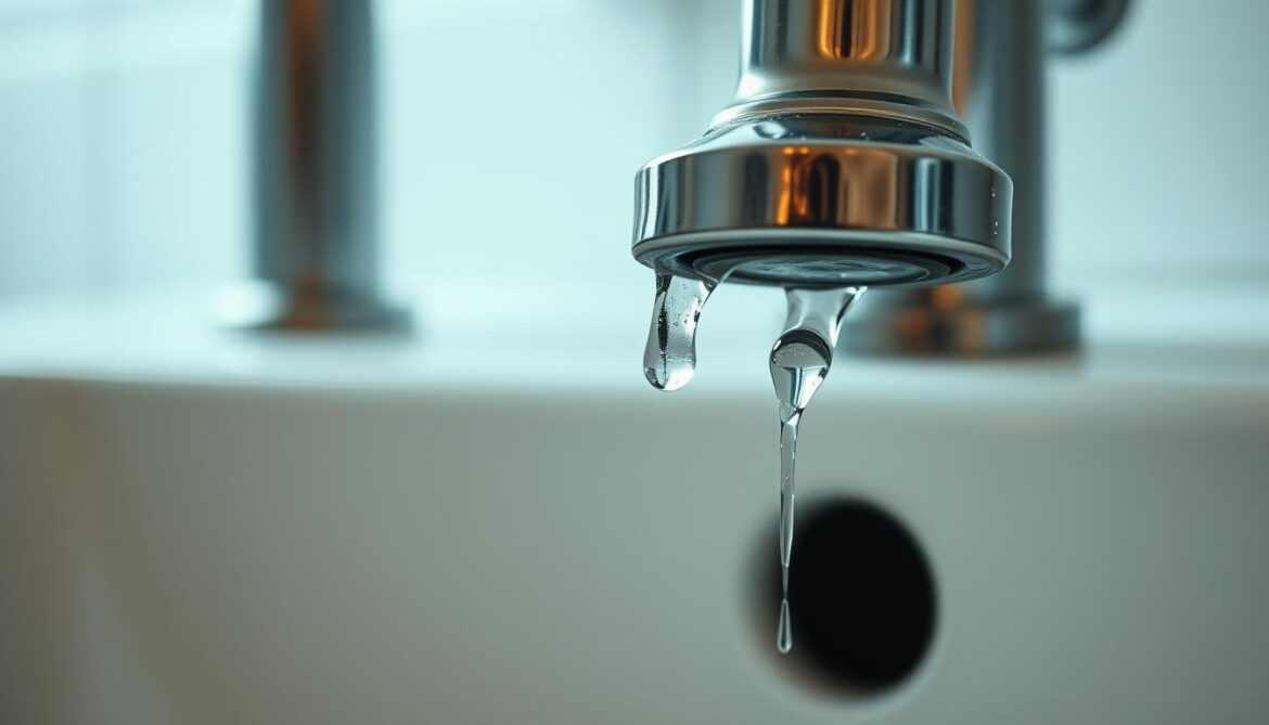 Hauptwasserhahn tropft