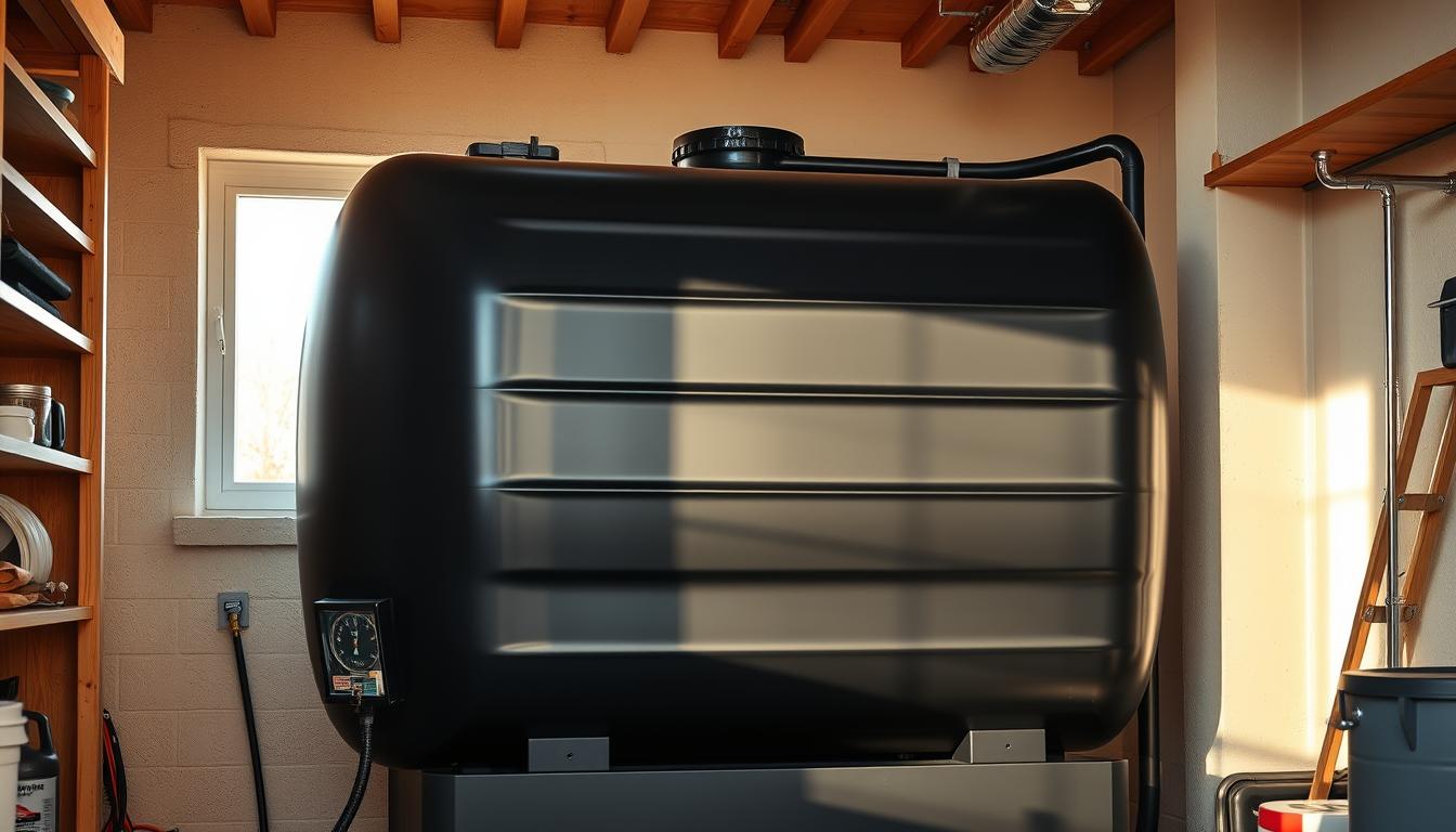 Installation Heizöltank