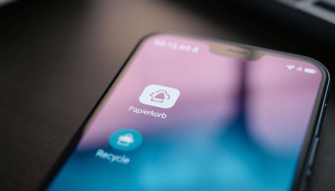 Papierkorb Android finden