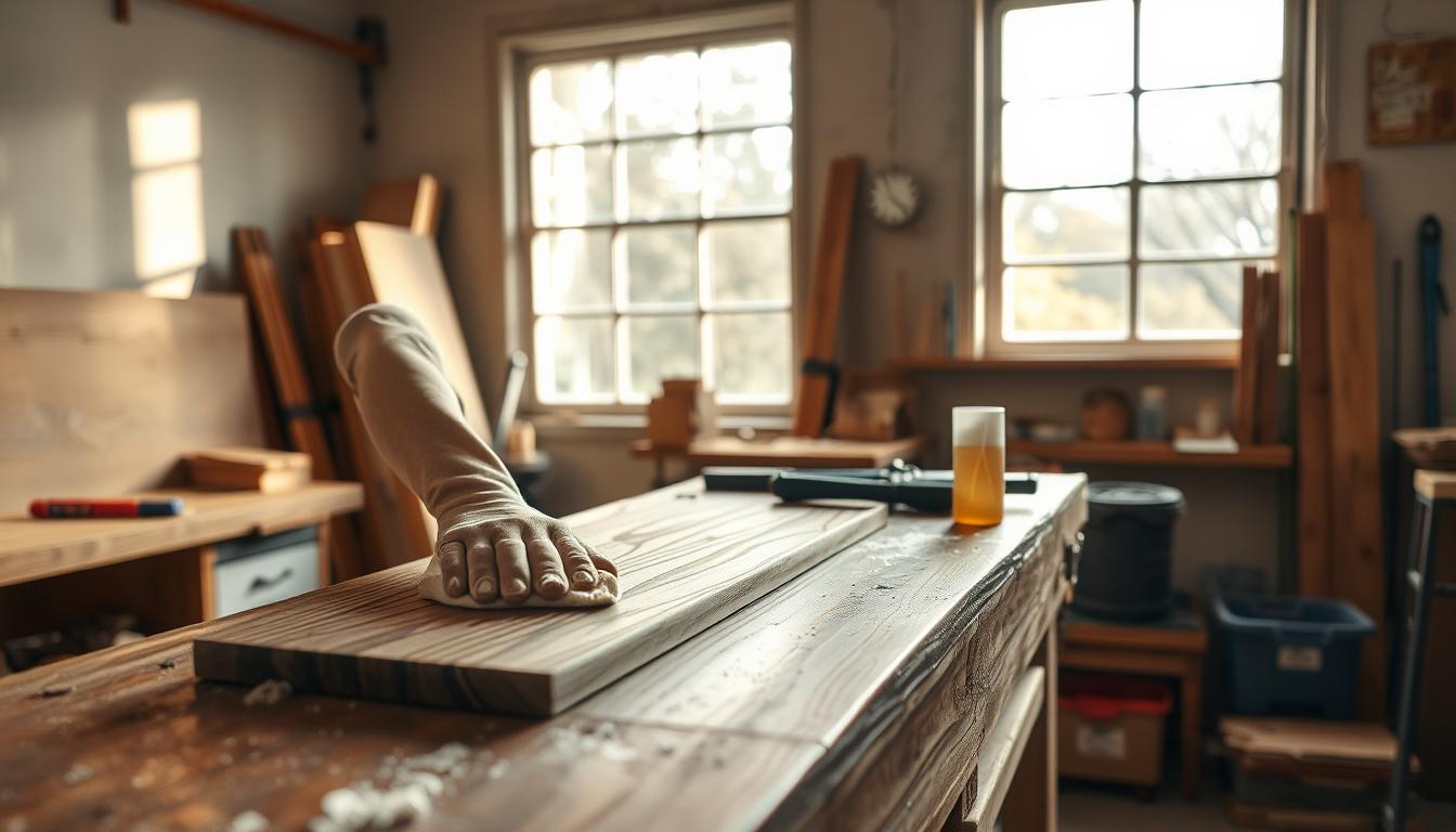Reinigung und Pflege von Holz mit Latexfarbe