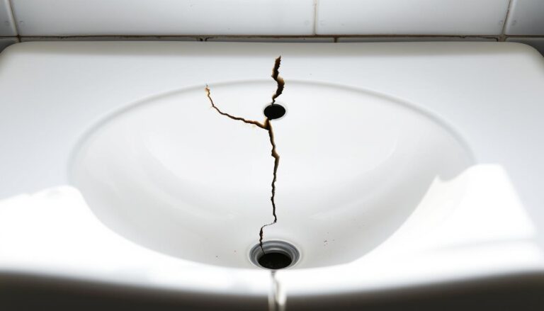 Ist ein Riss im Waschbecken ein Risiko?