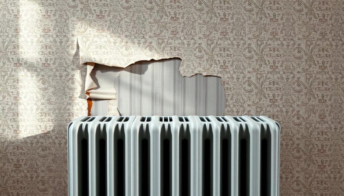 Tapete hinter Heizkörper entfernen