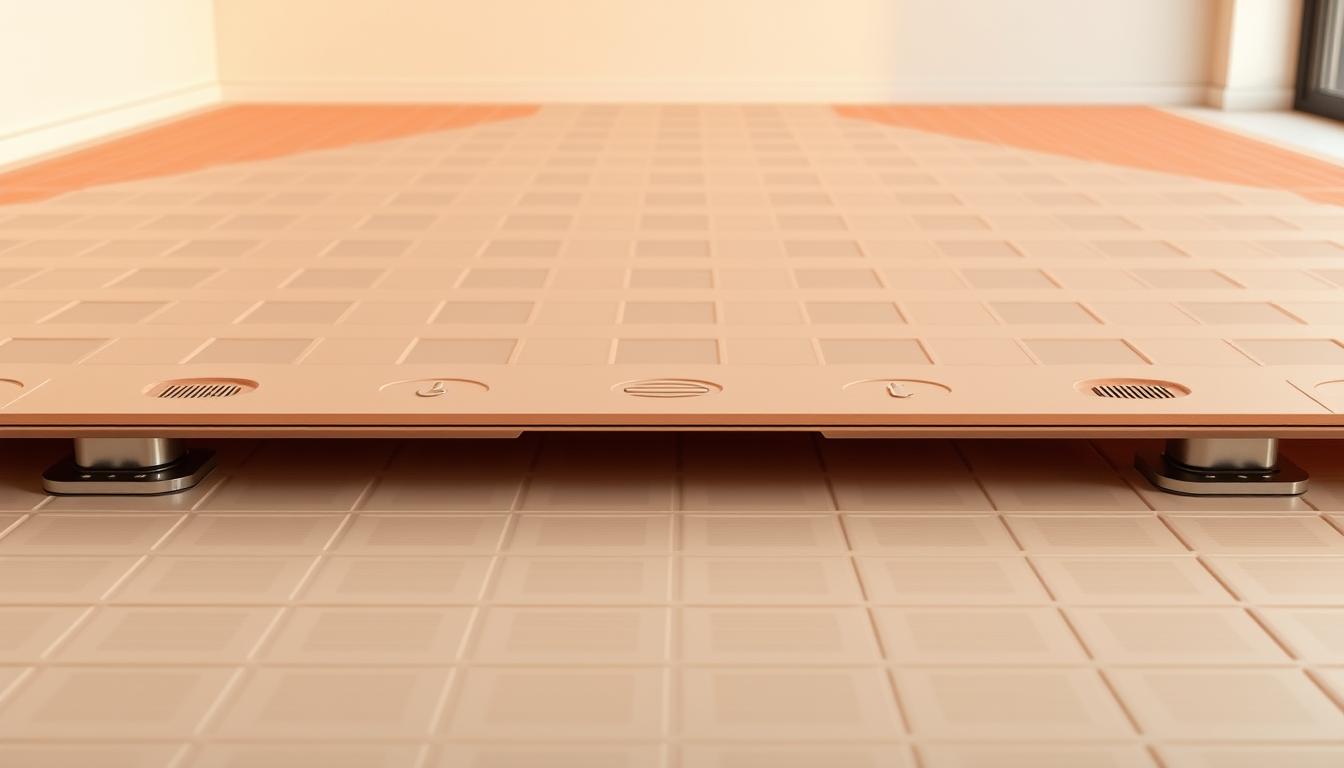 Trockensystem Fußbodenheizung