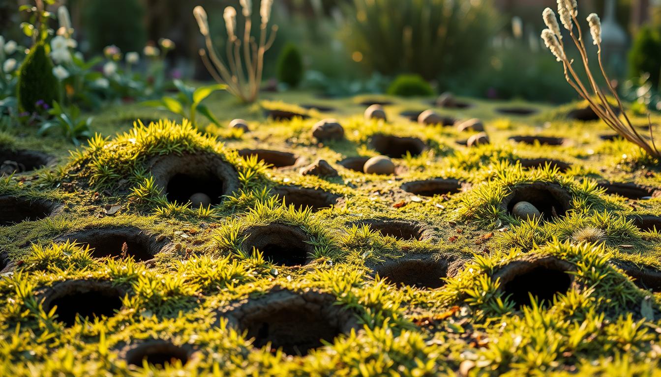 Typen von Löchern im Garten