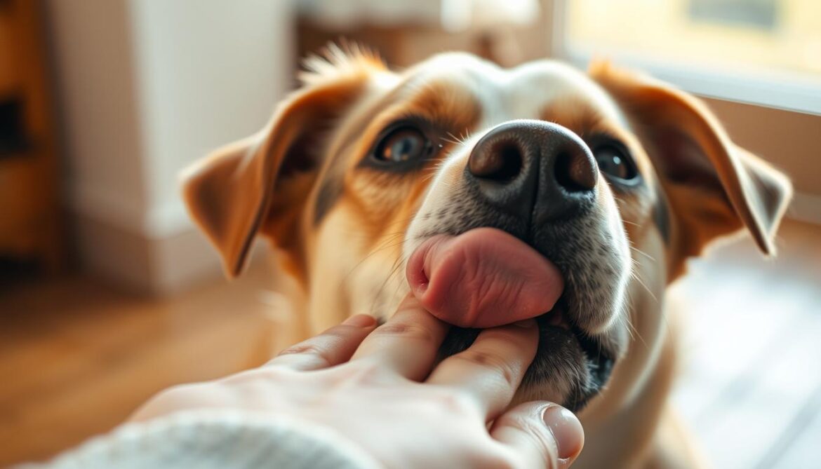 Warum-leckt-mein-Hund-mich-ab Warum leckt mein Hund mich ab?