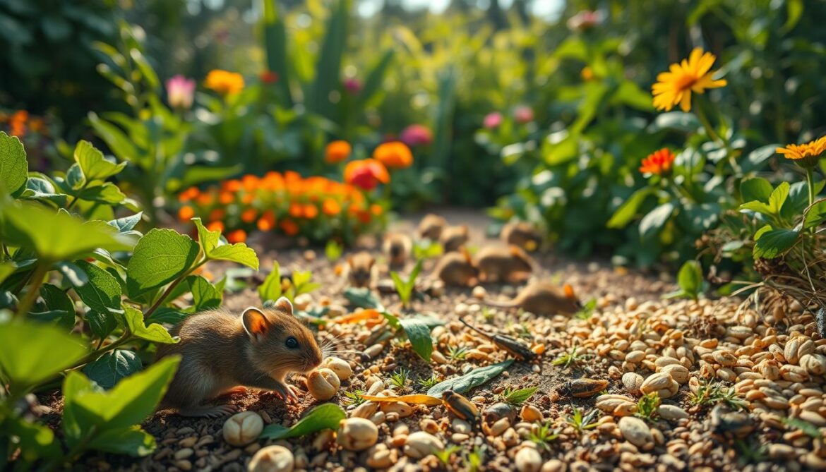 Was fressen Mäuse im Garten?