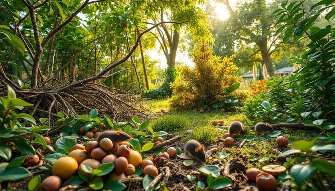 Was fressen Ratten im Garten?
