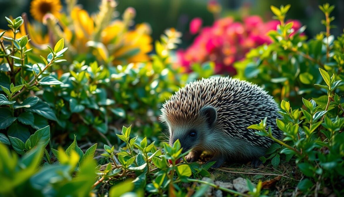 Wie lange bleiben Igel im Garten?