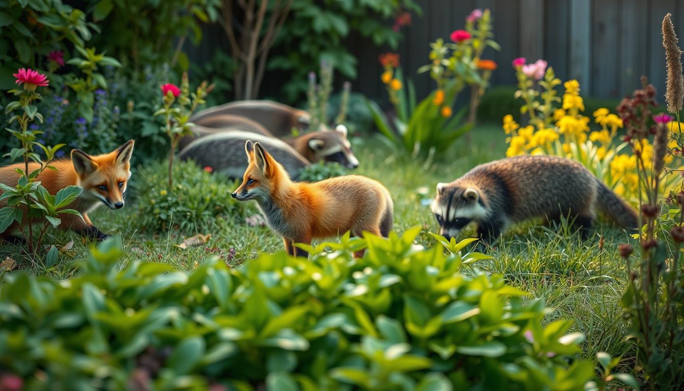 Wildtiere im Garten: Füchse, Dachse und Waschbären